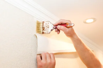 Pose de papier peint à Solesmes — revêtements muraux et toiles de verre